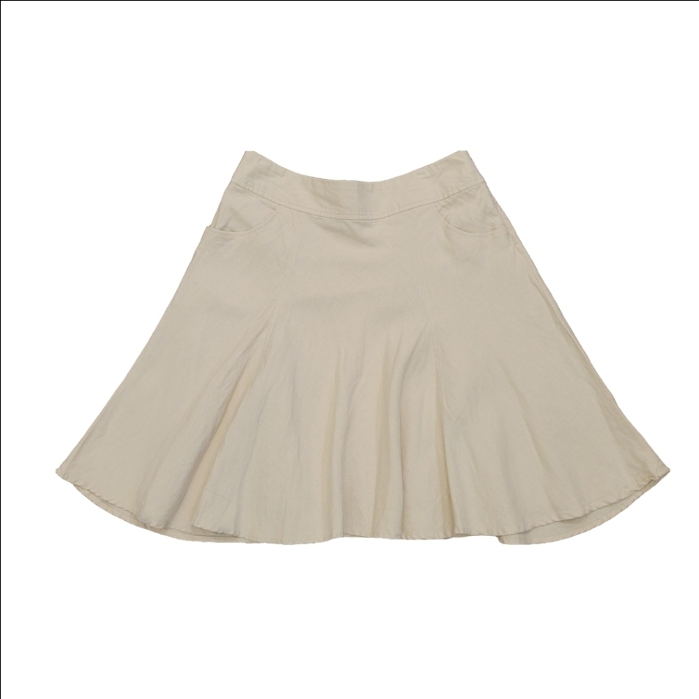 J. Jill Beige Linen Shirt With Pockets Size 12P